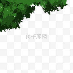 绿色森林植物图片_绿色的大树免抠图
