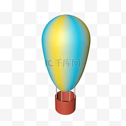 彩色的漂亮热气球插画