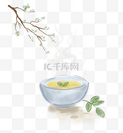 叶子茶叶图片_中国风传统水墨绿茶