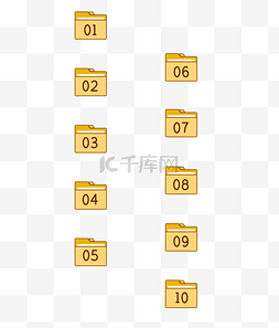 商务文件夹图片_微信公众号办公文件夹数字标签