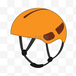 橙色摩托头盔