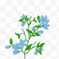 可爱蓝色小花图片_可爱蓝色小花