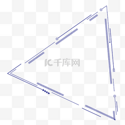 三角面积图图片_三角科技线条简约边框