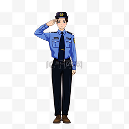 公安警徽图片_敬礼的女警察