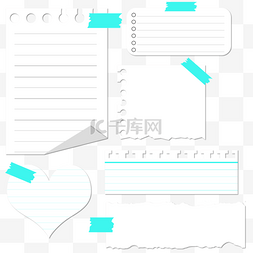 横线纸纸图片_白色极简风格笔记纸