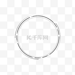 相框边框卡通图片_简约边框圆形虚线海报公众号排版