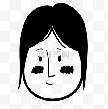 卡通头像毕业女生图片素材创意卡通家族人物头像女生