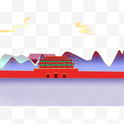 新式中国风金图片_北京故宫地标建筑