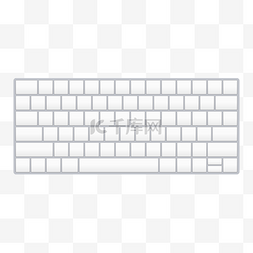 苹果键盘png图片_仿真白色苹果键盘