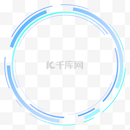 蓝色通用科技感圆圈