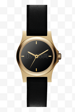 金色金属指针手表