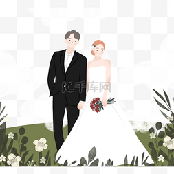 韩国婚礼图片_韩国风格简约新人元素