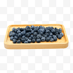 木盘子装蓝莓