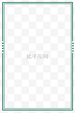 绿色边框图片_极简绿色边框竖框