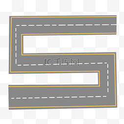 高速道路图片_5字马路道路插画