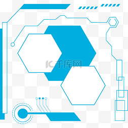 蓝色科技素材图片_背景装饰矢量图