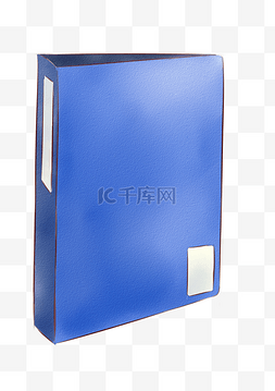 文件夹蓝色文件夹图片_蓝色立体文件夹插图