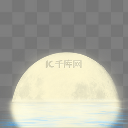 波光粼粼的海图片_海上升明月