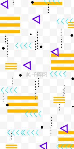 黄紫色孟菲斯背景