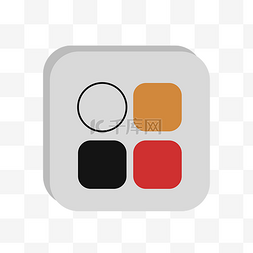 应用彩色扁平图标icon