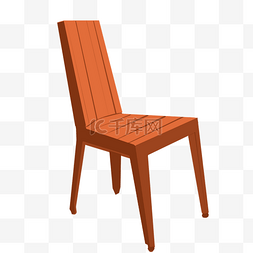 木质家具椅子插画