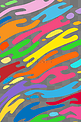 矢量多彩抽象波浪底纹