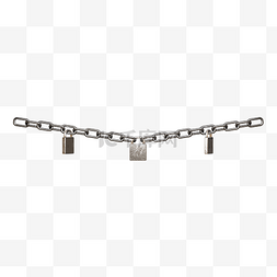 AI金属矢量锁链