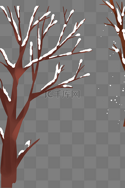 大雪图片_大雪冬天植物大树