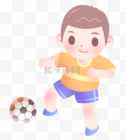 踢足球的小男孩图片_踢球的小男孩 