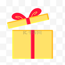 黄色打开的礼盒图片_打开的礼盒图标