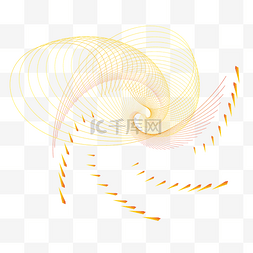花瓣图片_暖色螺旋花瓣装渐变曲线