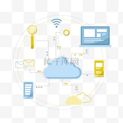 扁平云图片_科技云平台
