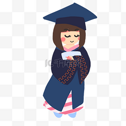 毕业季女生学士服