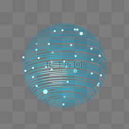 球体科技图片_蓝色球体点线科技