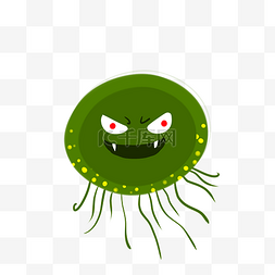 红眼绿色细菌