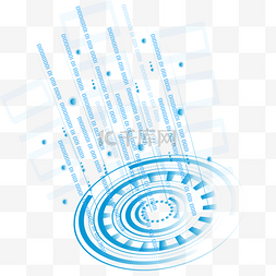 大数据数字图片_蓝色科技大数据