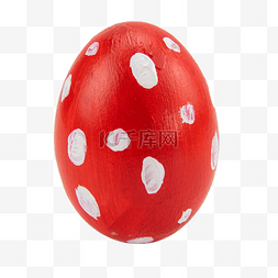 复活节彩蛋图片_一颗红色复活节彩蛋
