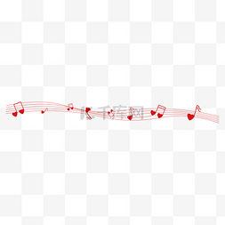 分割线图片_五线谱爱情音符分割线