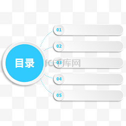 左上目录目录图片_圆形微粒体ppt