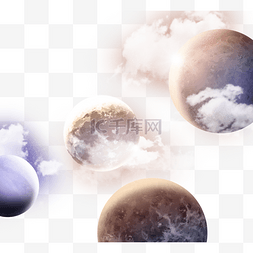 光点绚丽太空星系