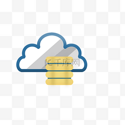 服务icon图片_PPT云端金融安全图标