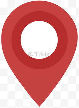 坐标地图图片_红色定位