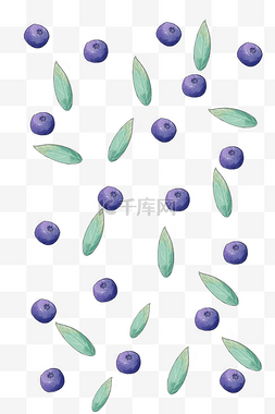 水果图片_清新蓝莓平铺