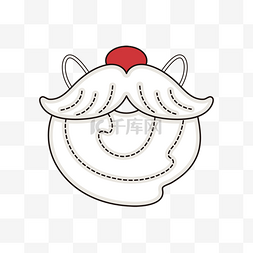 红鼻子大胡子圣诞口罩santa mustache