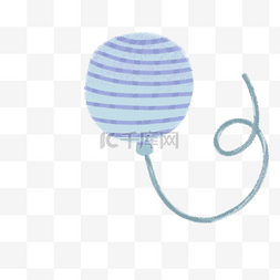 蓝色梦幻气球图片_蓝色气球