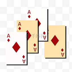游戏纸牌a图片_方块A扑克装饰图案