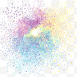 效果图片_彩色碎片科技粉末效果