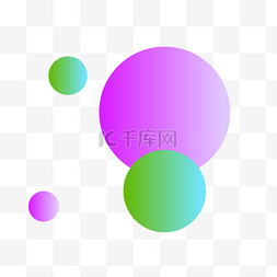 彩色球体矢量插画