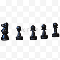 带领图片_国际象棋的骑士带领士兵列阵
