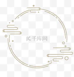 中国风月圆图片_中国风圆环